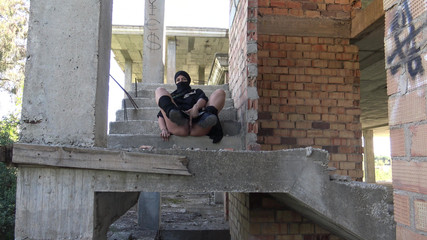 قرنية امرأة مسلمة استمناء في الهواء الطلق